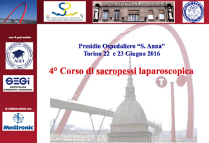 4° Corso di sacropessi laparoscopica