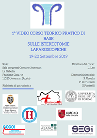 1° Video Corso teorico pratico di base sulle isterectomie laparoscopiche